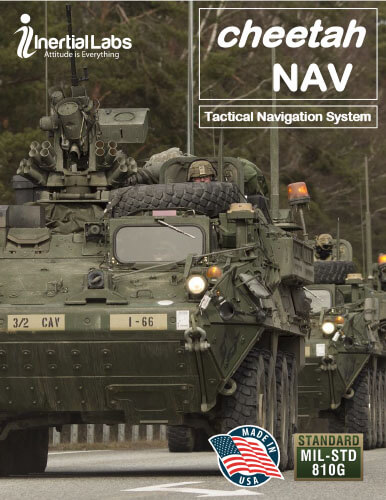 Inertial Labs CheetahNAV - Tactical Grade Navigation Solution with GPS-denied Support for Combat Vehicles - Product Specifications Datasheet