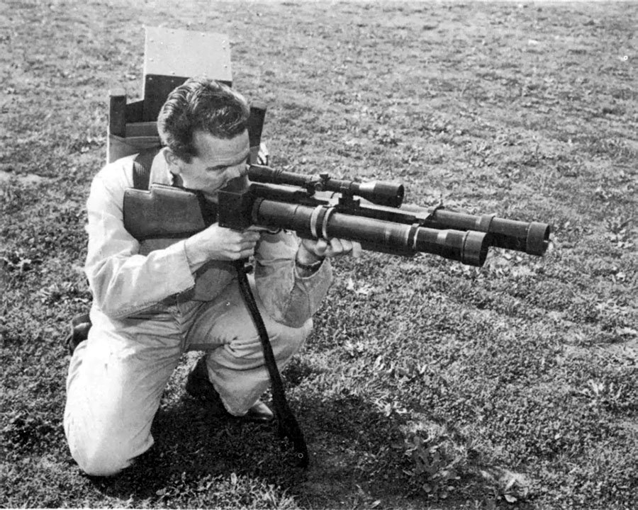 Riflelike laser ranger