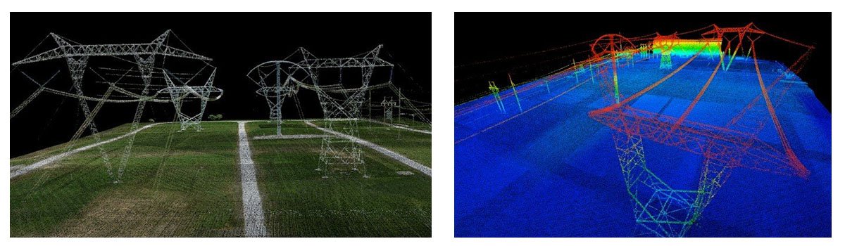 Colored and uncolored point clouds