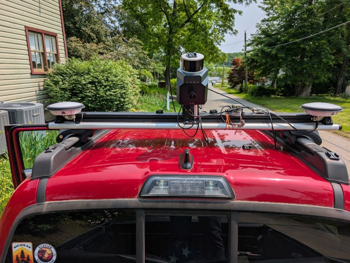 Figure 6. The Inertial Labs dual-antenna Mobile Mapping Mount.